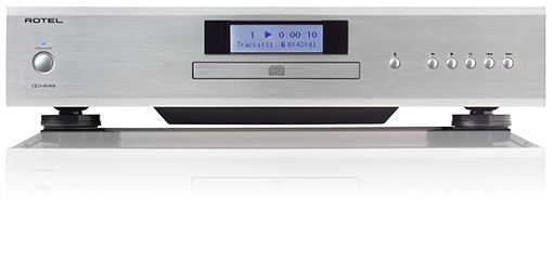 Rotel CD14 MKII CD Player front view-silver
