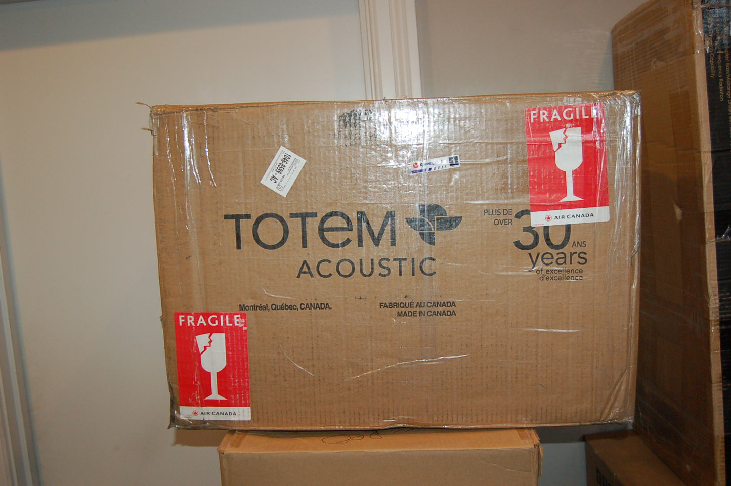 Totem Signature One 2-Way Bookshelf Speakers original factory packaging.