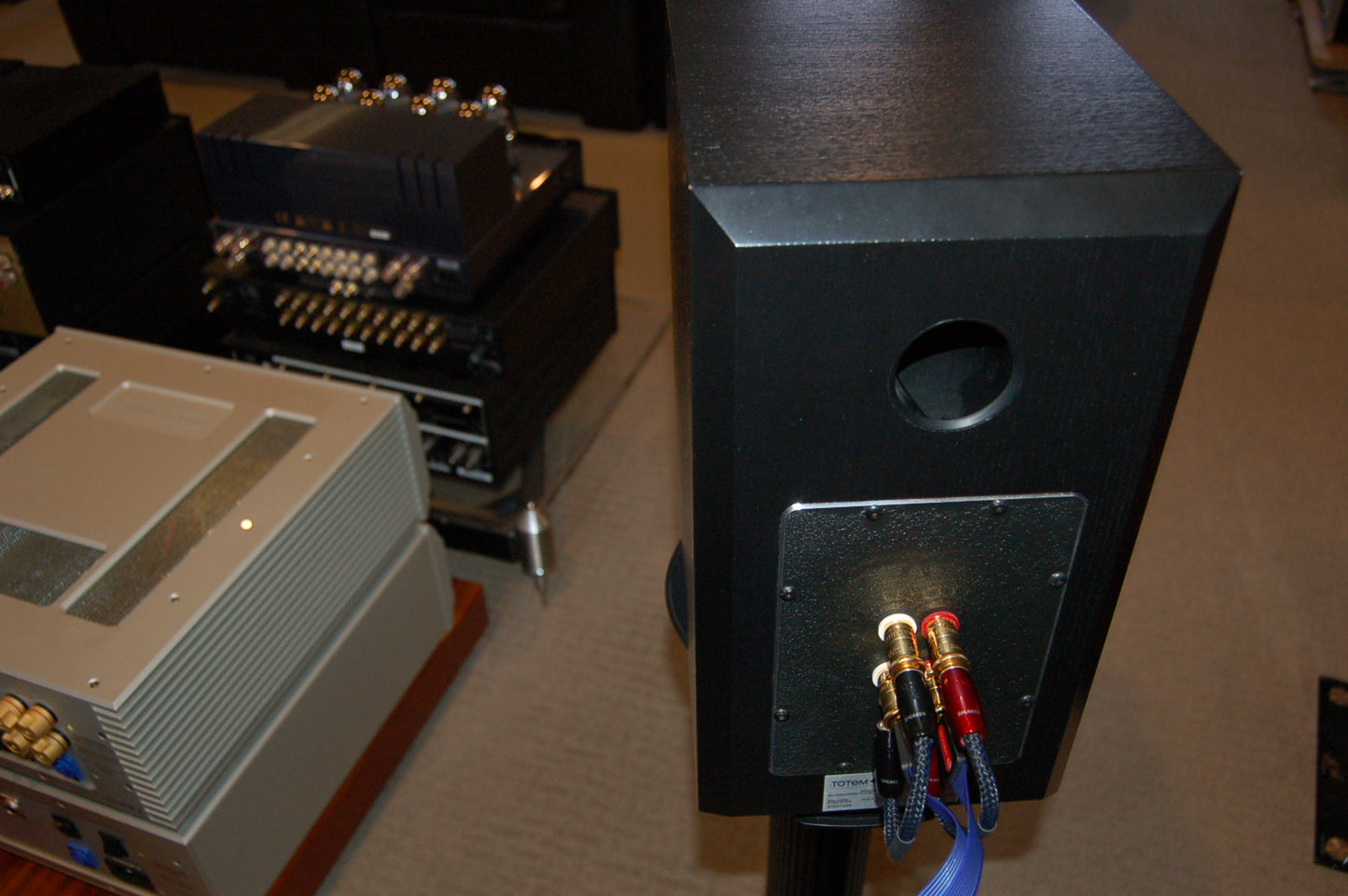 Totem Signature One 2-Way Bookshelf Speakers- rear view1