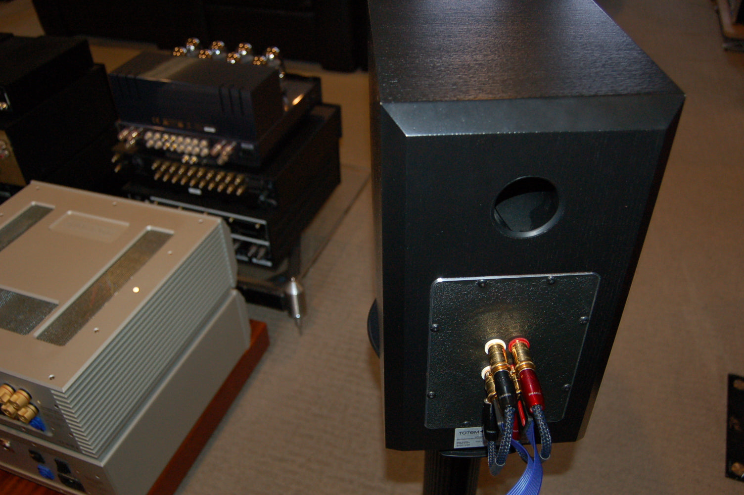 Totem Signature One 2-Way Bookshelf Speakers- rear view1