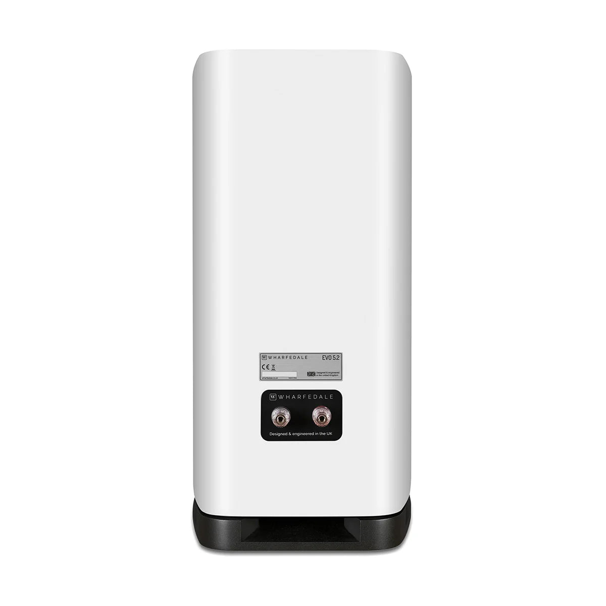 White electronic device with brand logo on a white background