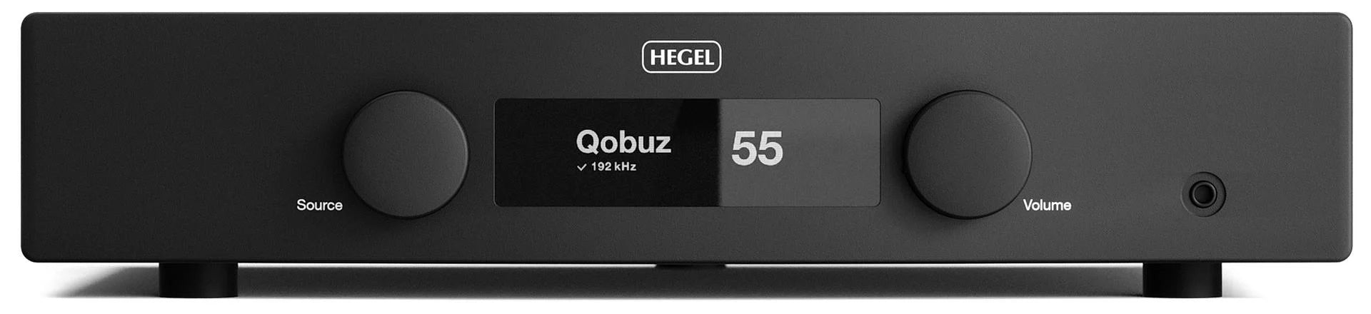 Hegel H150 Streaming Amplifier front view-black