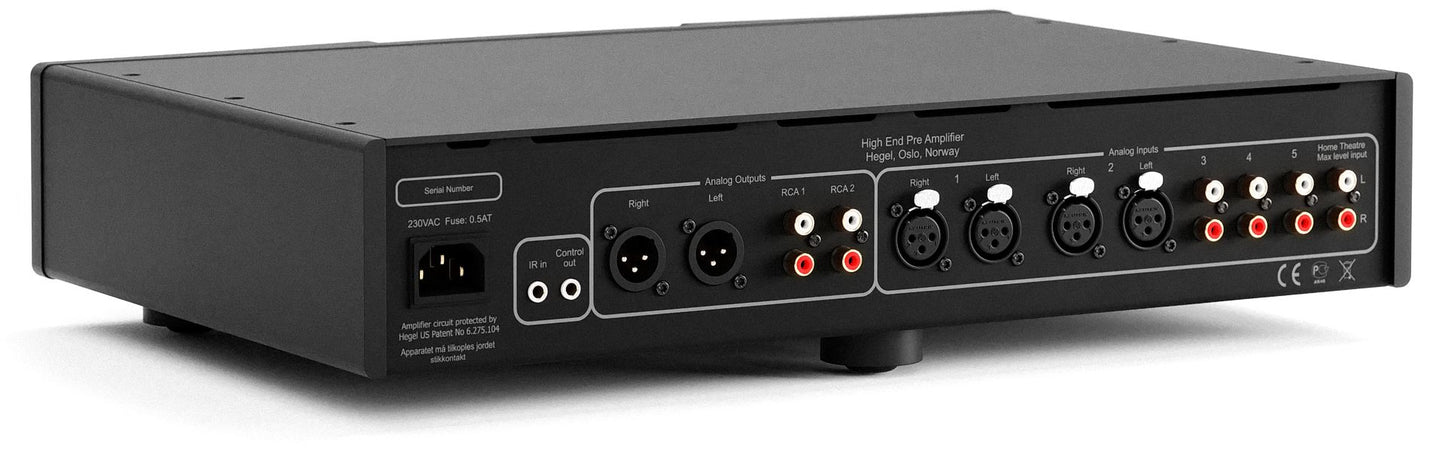 Hegel P30A fully balanced preamplifier. Black with XLR