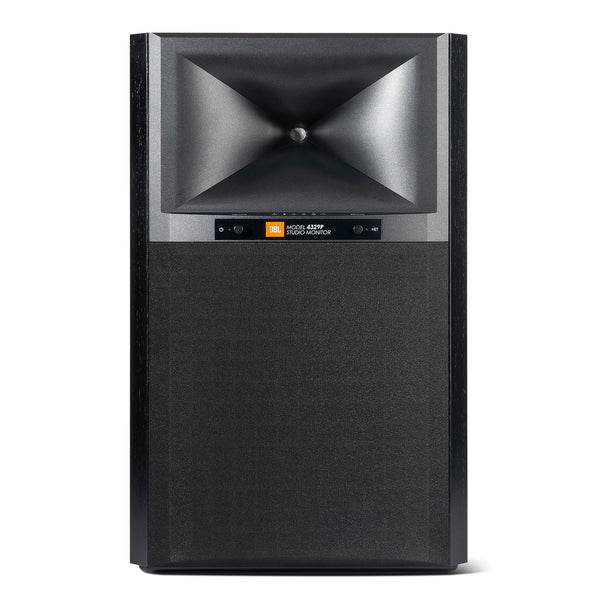 JBL 4329P Studio Monitor Powered Loudspeaker Pic of front in Black