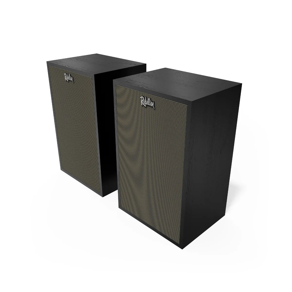 Klipsch Rebellion Premium Bookshelf Speaker-Black Ash with grilles