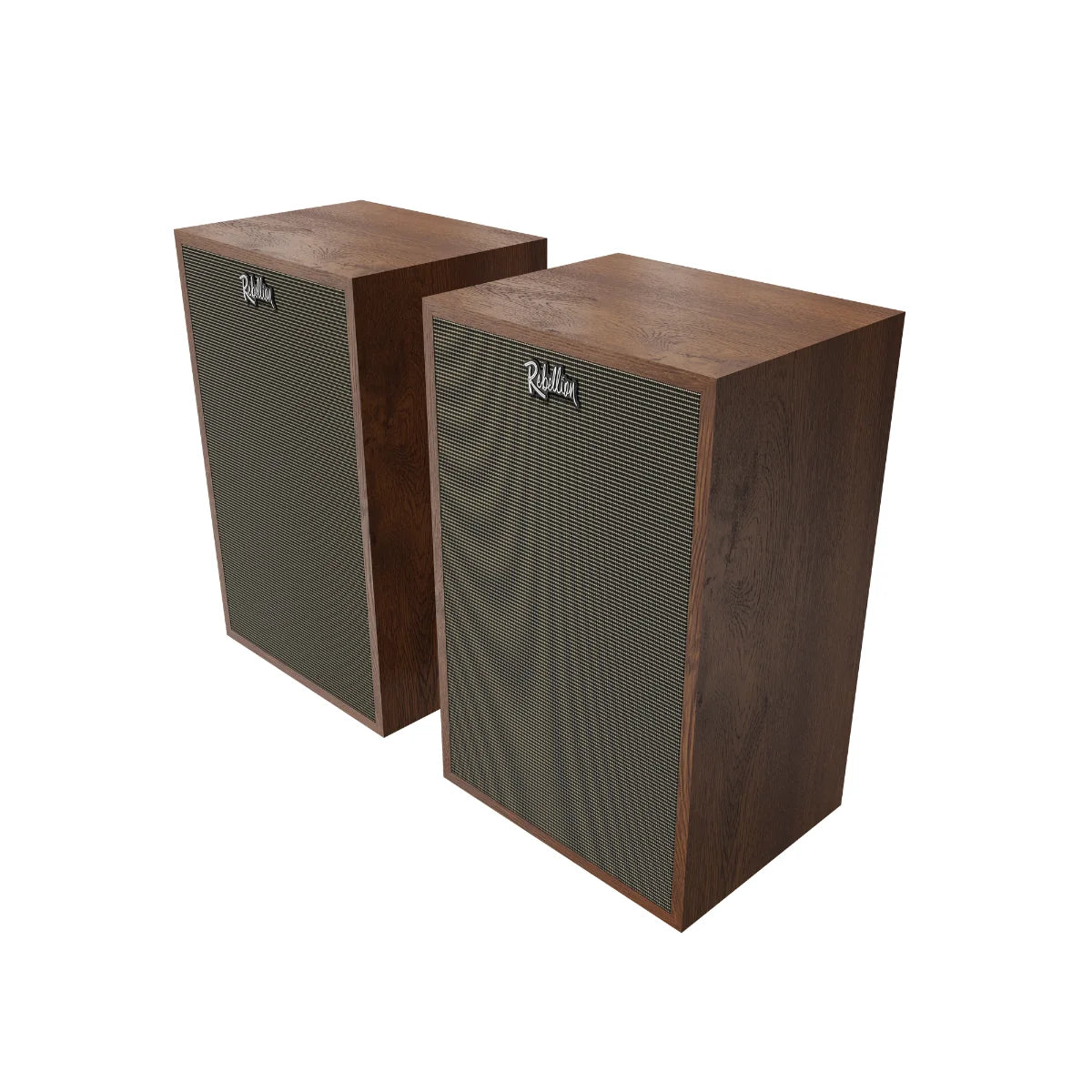 Klipsch Rebellion Premium Bookshelf Speaker-Walnut with grilles