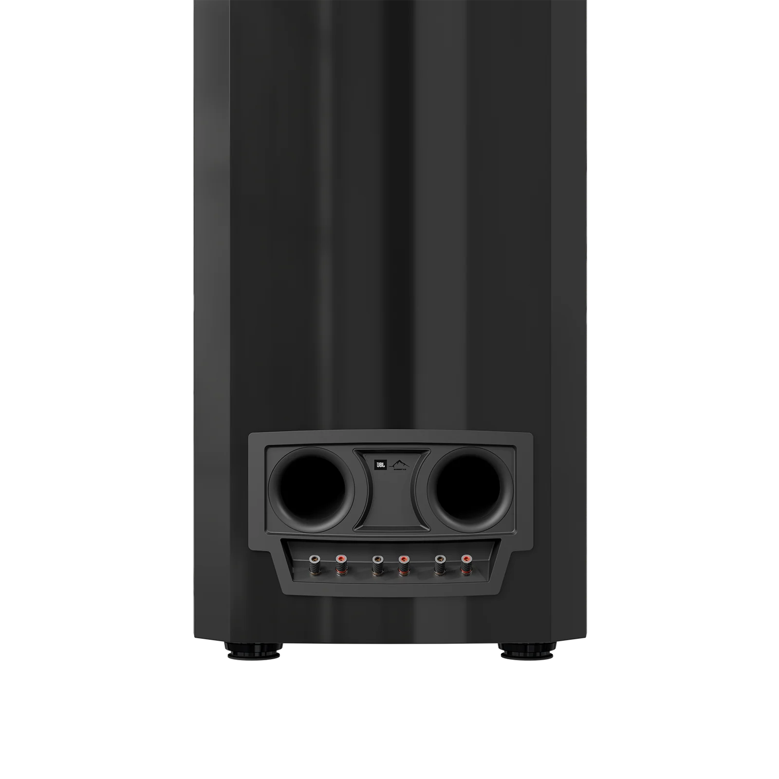 JBL Summit K2 3-Way 15 Inch Reference Floorstanding Speaker Black High Gloss- rear port view