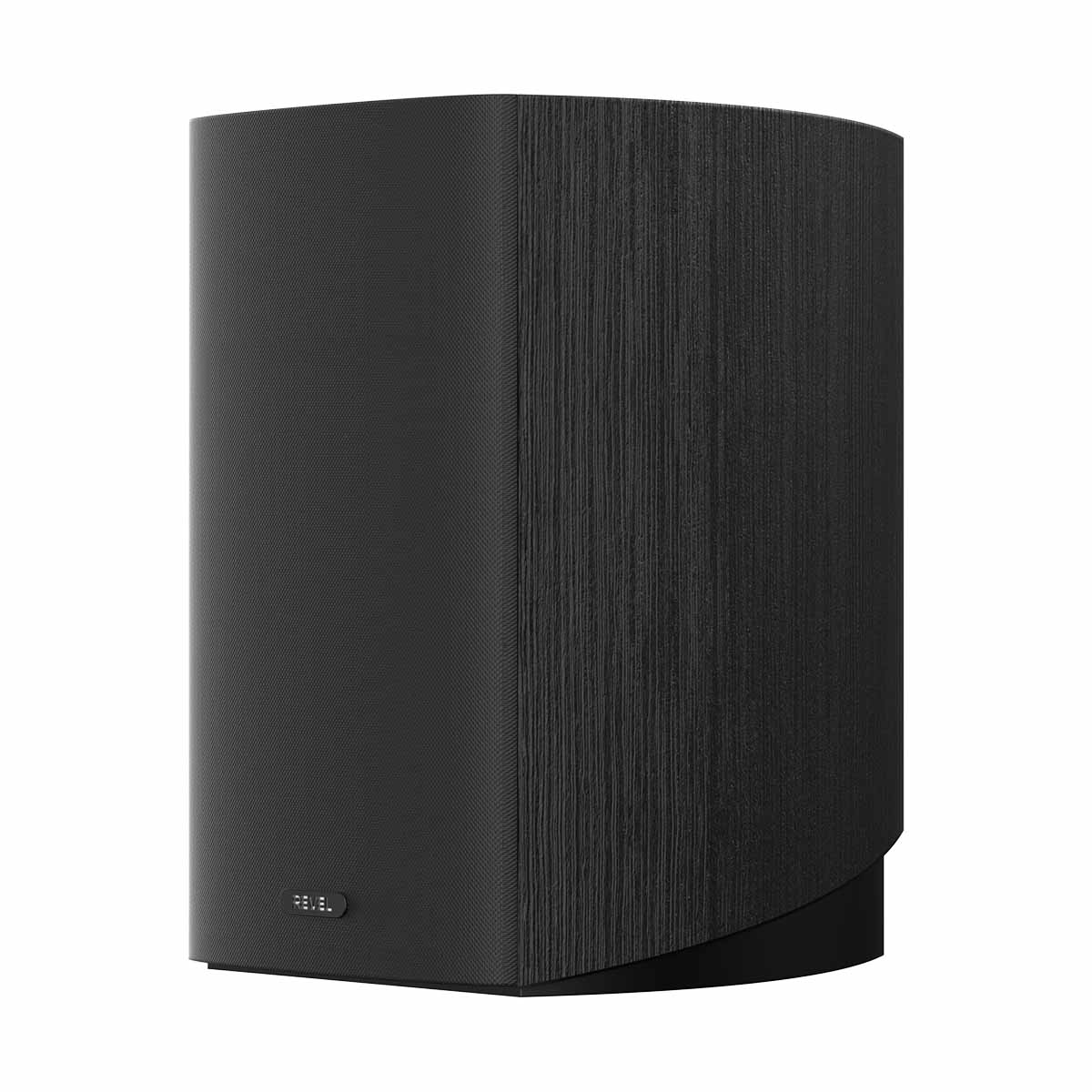 Revel Performa4 M145 black side view with grille