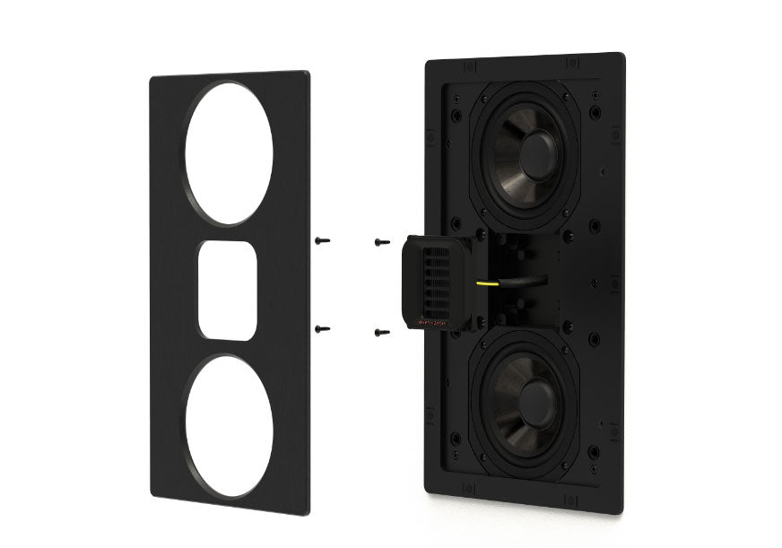 Martin Logan Statement 40XW in-wall speaker tweeter exploded view