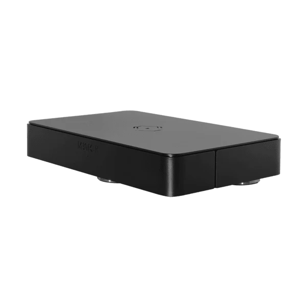 Silent Angel Munich MU V2 High Performance Music Streamer black angled front view
