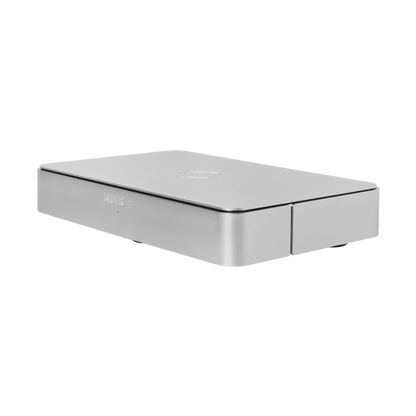 Silent Angel Munich MU V2 High Performance Music Streamer silver angled view