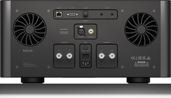 Rotel Michi M8 Monoblock Power Amplifier rear view