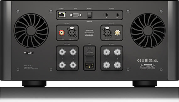 Rotel Amplifier Michi S5 stereo amplifier rear view