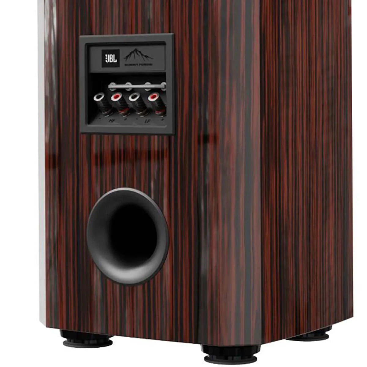 JBL Summit Pumori in Ebony High Gloss rear wiring terminal