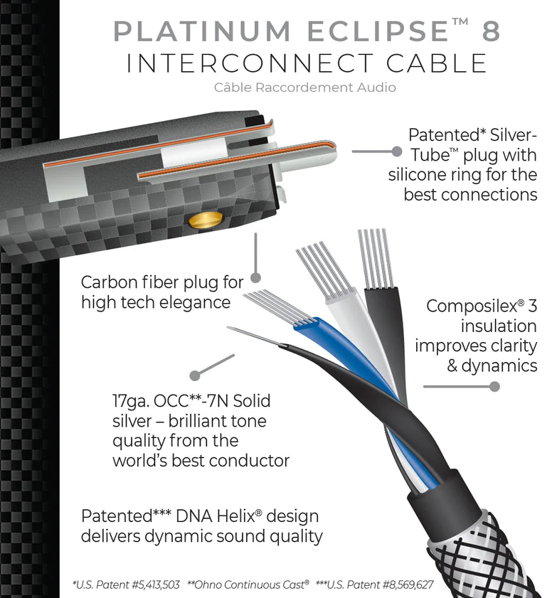 WireWorld Platinum Eclipse 8 Audio Interconnect Cable (Pair)