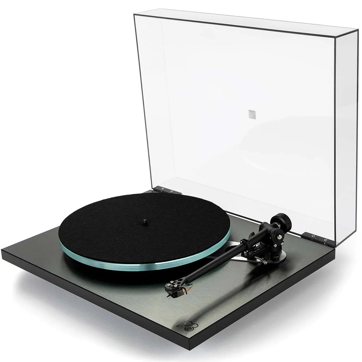 Rega Planar3RS view with dust cover