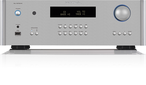 Rotel Amplifier RA-1572 Integrated front view-silver