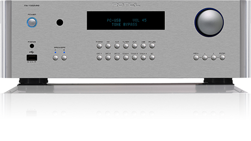 Rotel Amplifier RA-1592 Integrated front view-silver