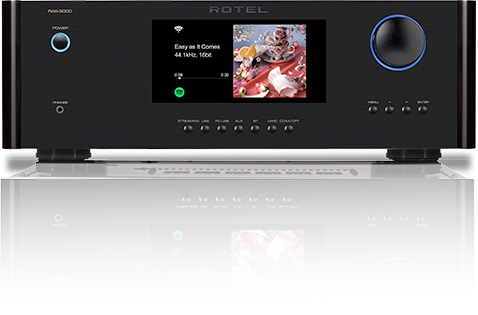 Rotel RAS-5000 integrated streaming amplifier front view-black