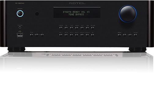Rotel RC-1590MKII Stereo Preamplifier front view-black
