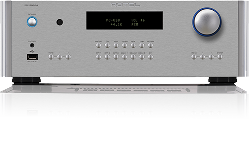 Rotel RC-1590MKII Stereo Preamplifier front view-silver