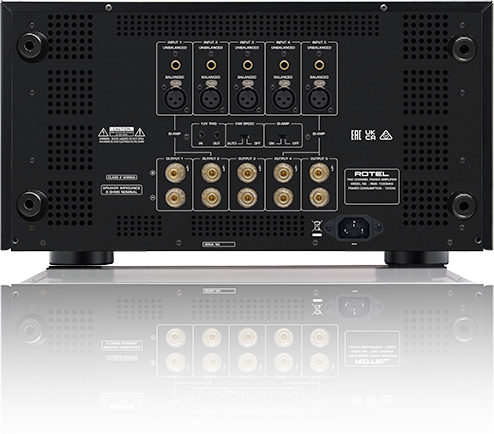 Rotel RMB-1585MKII Multi-Channel Power Amplifier raer view