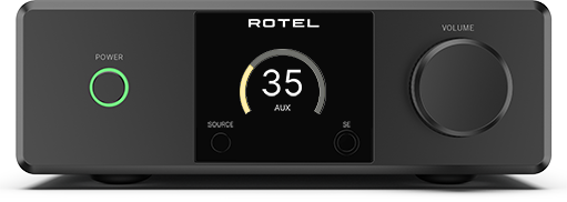 Rotel DX-5 Desktop integrated amplifier front view-black