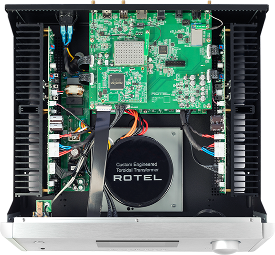 Rotel RAS-5000 integrated streaming amplifier internal view