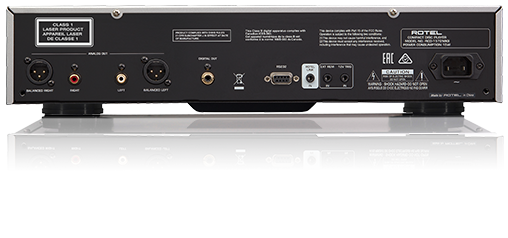 Rotel RCD-1572MKII CD Player rear view