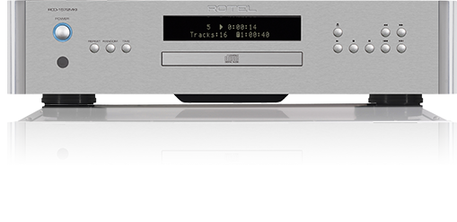 Rotel RCD-1572MKII CD Player front view-silver
