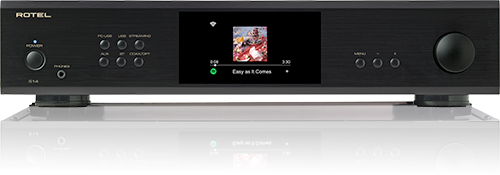 Rotel S14 Integrated Network Streamer ront view-black