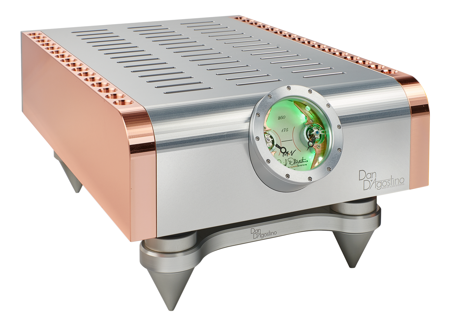 Dan D'Agostino Momentum S250 MxV Stereo Amplifier angled front view