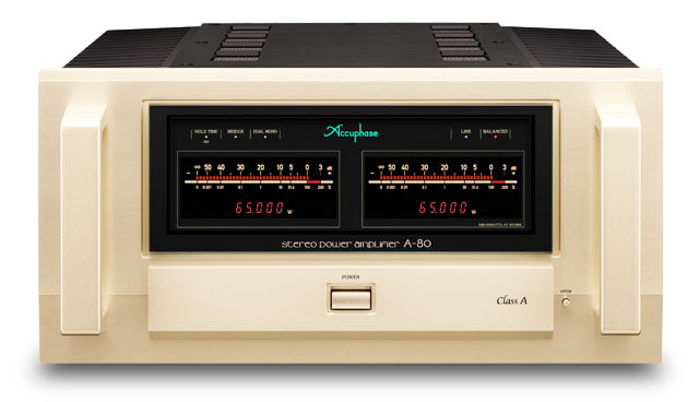 Accuphase A-80 Class A Stereo Power Amplifier front view