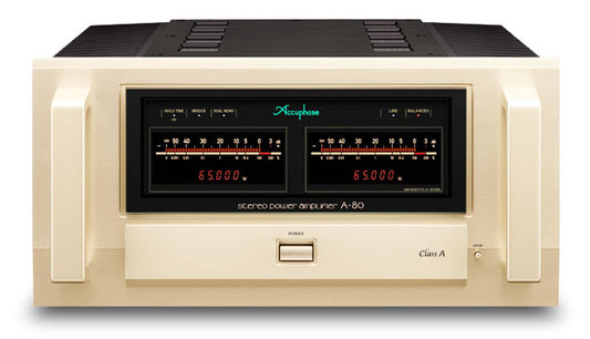 Accuphase A-80 Class A Stereo Power Amplifier front view