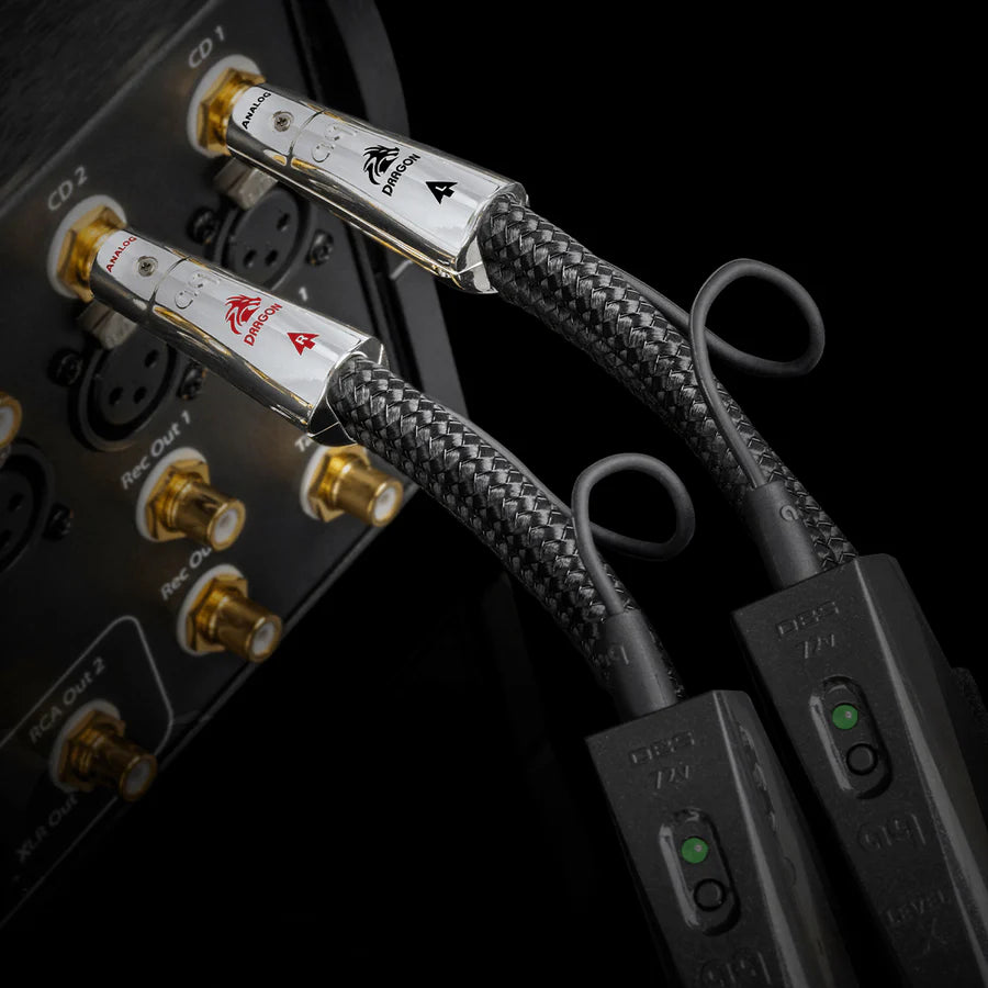 Audioquest Dragon RCA interconnects with DBS hooked up