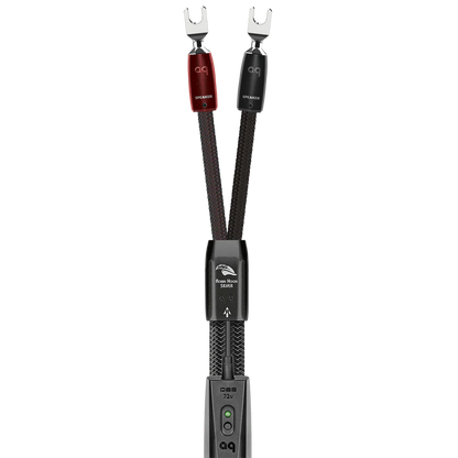 Building on a solid base of tried and true AudioQuest technologies, the design team of Garth Powell and Bill Low specifically focused on addressing one of the most vexing issues plaguing speaker cable design: the mismatch between the amplifier’s source impedance and the speaker’s load impedance. By eliminating the speaker cable’s characteristic impedance (ZERO Technology), current compression and distortion of the signal/current transient are significantly reduced. The result is dynamic contrast, transient 