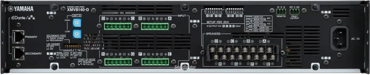 This Class-D amplifier is designed for efficiency and versatility, delivering 140W per channel at 4- or 8-ohm loads and 125W at 70V/100V. It integrates seamlessly into any 2U rack space and is engineered to handle both low- and high-impedance speaker systems simultaneously, providing flexibility across various installation needs.