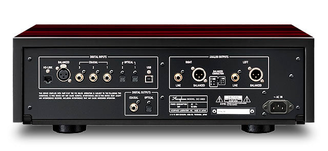 Accuphase DC-1000 Precision MDSD Digital Processor rear view