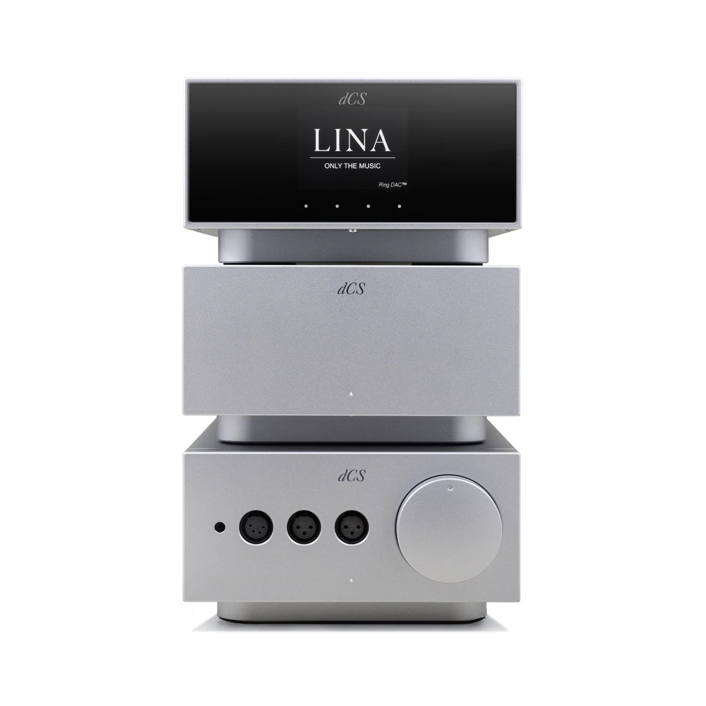 Enjoy the full Lina experience with a Network Streaming DAC, Class AB Headphone Amplifier and Grade 1 Master Clock.  Designed and hand-assembled in the United Kingdom Engineered for unrivalled musicality, performance and reliability Can be paired with loudspeakers or headphones