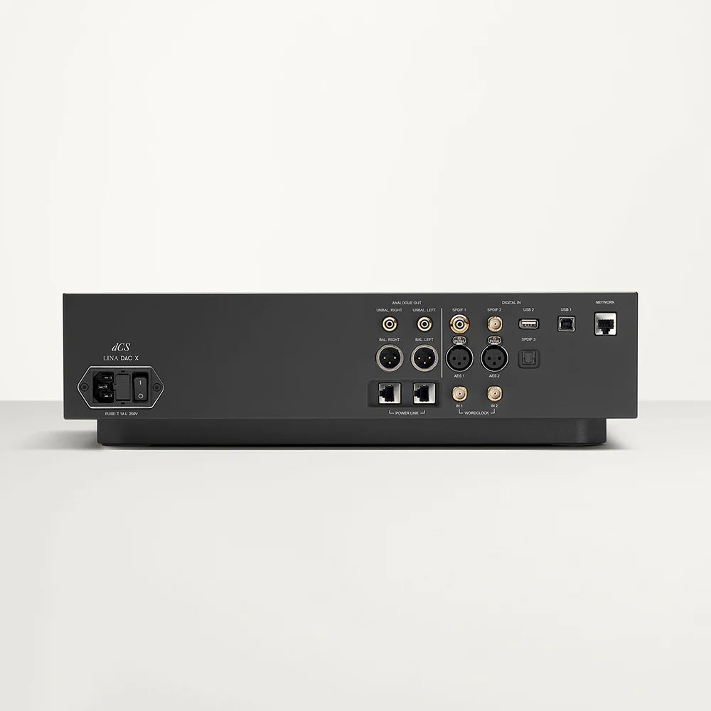 dCS Lina Network DAC X black rear view