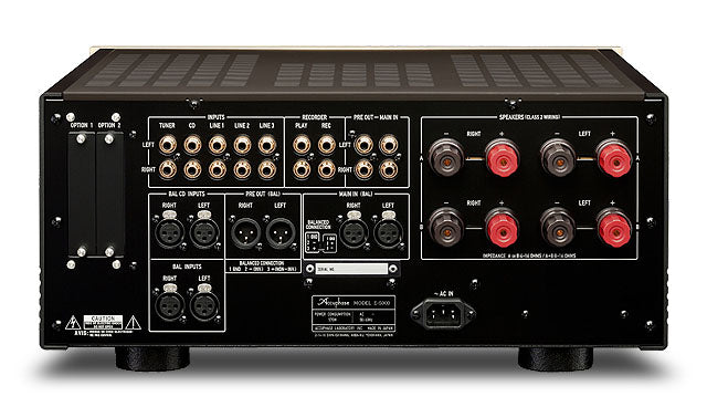 Accuphase E-5000 Class AB Precision Integrated Stereo Amplifier rear view