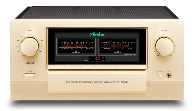 Accuphase E-800 Class A Precision Integrated Stereo Amplifier front view