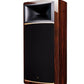 JBL Summit K2 3-Way 15 Inch Reference Floorstanding Speaker Ebony High Gloss- Single Front view with grille