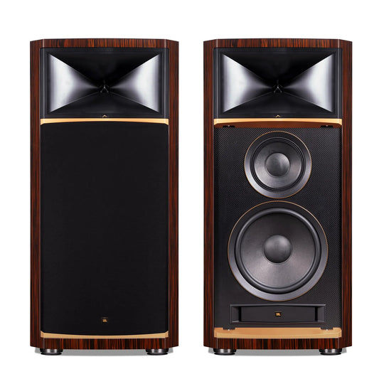 JBL Summit K2 3-Way 15 Inch Reference Floorstanding Speaker Ebony High Gloss-front view