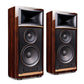 JBL Summit K2 3-Way 15 Inch Reference Floorstanding Speaker Ebony High Gloss- angled front view