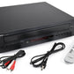 Yamaha CD-C603 angled front view with accessories