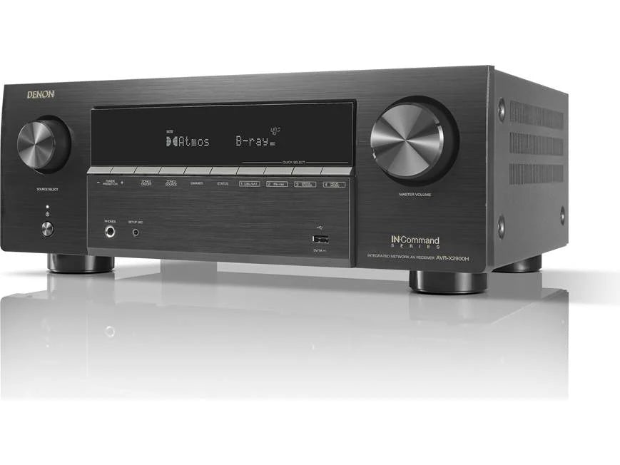 Denon AVR-X2900H angled front view