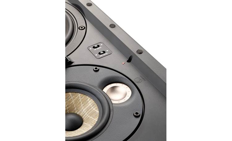 Focal 300 IW6 LCR Multi-purpose in-wall home theater speaker-driver closeup view