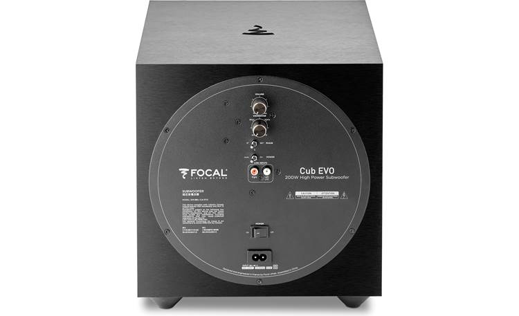 Focal Cub Evo Compact powered subwoofer-rear view