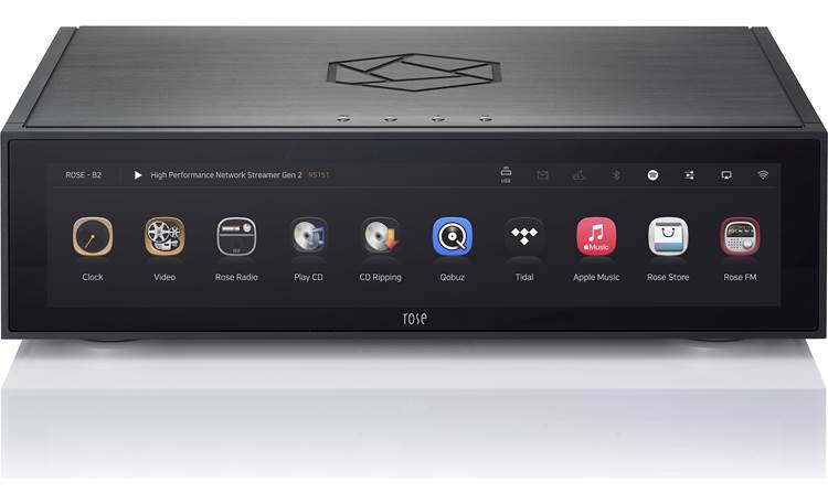 HiFi Rose RS151 Network Streamer front view-Black